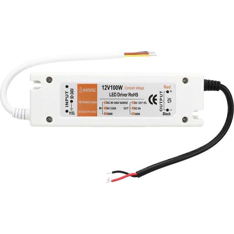 12V 8A 100W Netzteil, AC 90-240V 0,62A auf DC 12V Adapter, Kurzschlussschutz, LED-Transformator, für den Heimgebrauch (1/5)