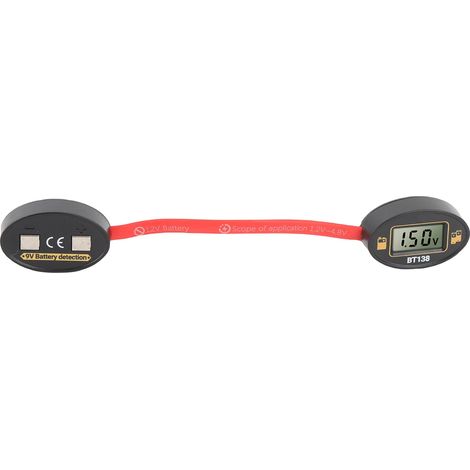 Testeur de pile aimanté détecteur de tension numérique portable précis pour batteries 1.2-4.8V 9V AA AAA D C bouton lithium (1/5)
