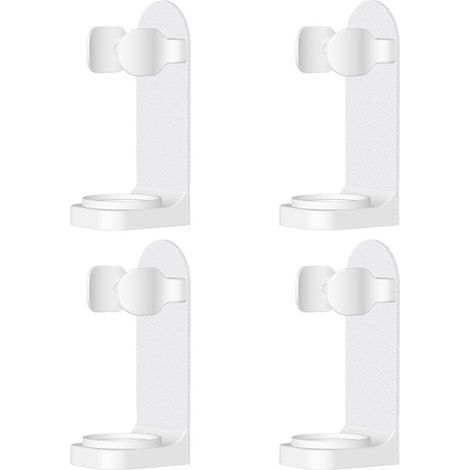 4 Pièces Porte-Brosse à Dents Électriques Mural Réglable Adhésif Puissant Convient à la Plupart des Brosses à Dents Électriques (1/5)