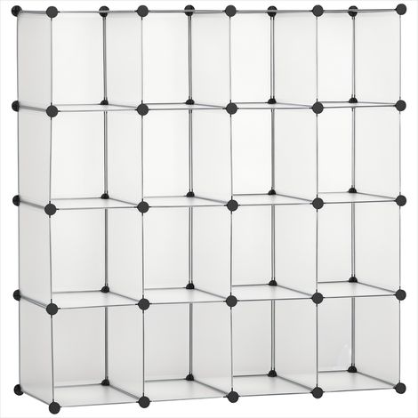 Bibliothèque blanc en PP 125 x 32 x 125 cm (1/5)