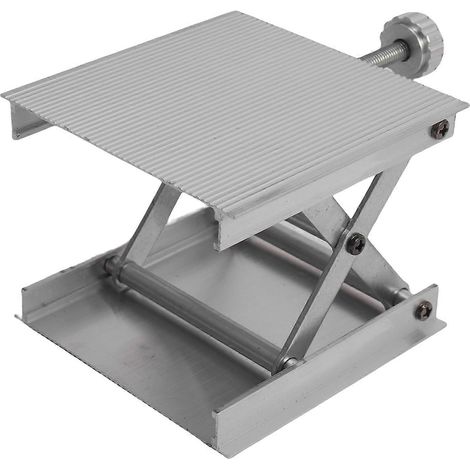 Plateforme de levage horizontale réglable pour rack à fils 12/16, élévateur robuste et polyvalent pour charges lourdes, idéal pour ateliers et entrepôts. (1/5)