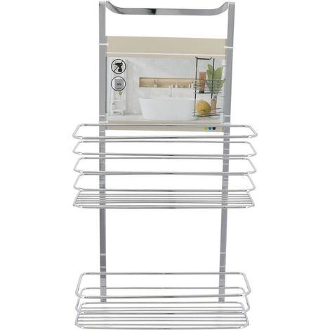 Set doccia in acciaio inox 2 cestelli - cromo - Tendance