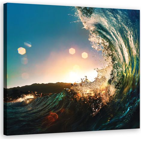 Tableau sur toile Vagues mer nature 60x60 (1/5)