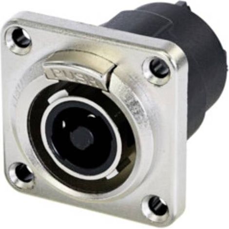 Fiche haut-parleur mâle, droit Neutrik NLT4FPXX Nombre de pôles: 4 noir, argent 1 pc(s)