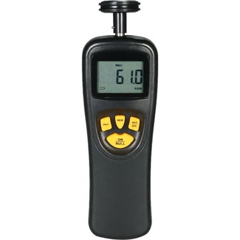 Tacómetro digital portátil con sensor inteligente y pantalla LCD, rango de medición ampliado de 0,5 a 19.999 rpm. (1/5)