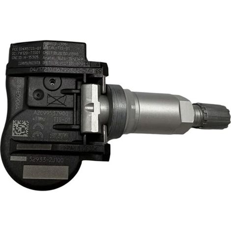 6 couleurs : Noir Matériaux : Métal et plastique Capteur de pression TPMS automobile 433 MHz pour roue (1/5)