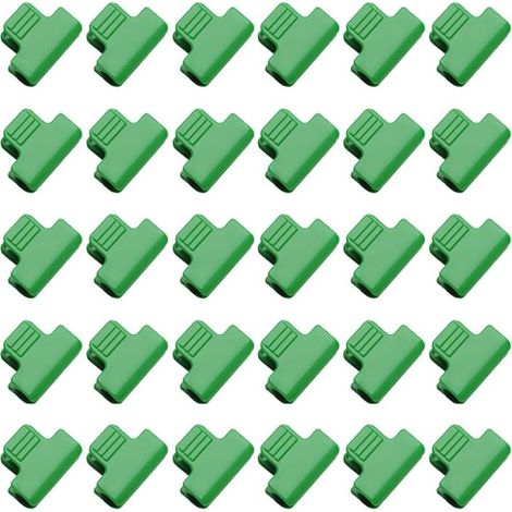 Pinces à effet de serre de 19mm, pinces à effet de serre, clips de couverture de rangée de film, clip de cerceau de jardin, paquet de 30 (1/5)