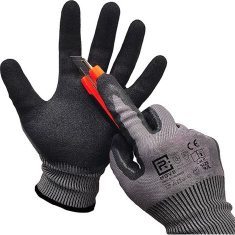 Gants rmove cut-resistant gloves level 5 résistance coupure poignet élastique