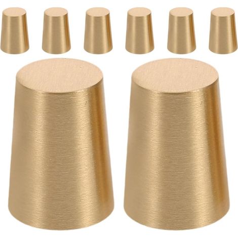 CCYKXABrass Conical Furniture Glides, Table Protectors, Jewelry Box Feet, Non-Slip, Gold Finish, Home Use, Interior Decoration (1/5)