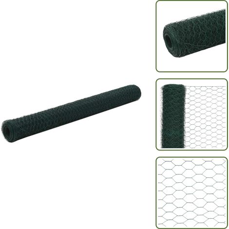 Grillage Acier avec revêtement en PVC 25x1,2 m Vert - Grillage - Grillages - Clôture Métallique - Clôtures Métalliques (1/5)