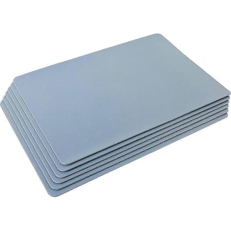 Lot de 6 sets de table en cuir PU imperméables, résistants à la chaleur et aux taches, pour la table à manger (1/4)