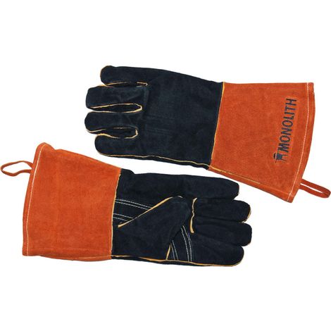 Monolith Leder Grillhandschuhe aus echtem Leder hitzebeständig G-001 (1/2)