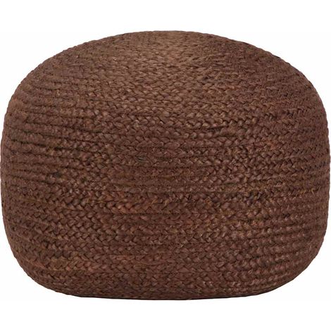 vidaXL Pouf fait à la main Marron 40 x 45 cm Jute (1/3)
