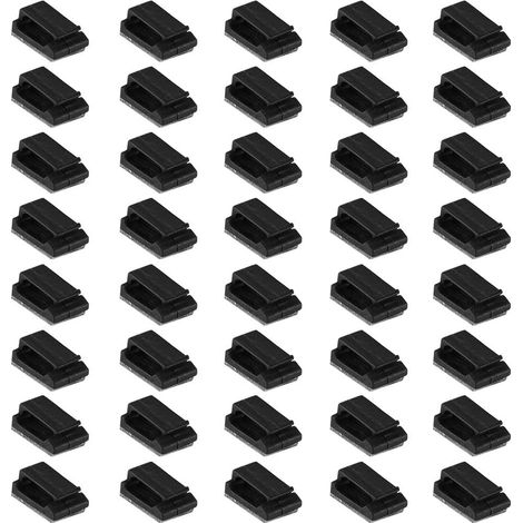 Self-Adhesive Car GPS Cable Management Clips - 40 Pieces, Fixed Clips for Automatic Cords, Electronic Wires, Automotive (S) (1/5)