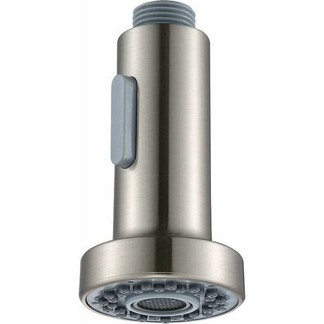 Robinet de douchette à main brossé, poignée unique, pour évier de cuisine, pommeau professionnel à pression, 2 jets, accessoire universel pour robine (1/5)