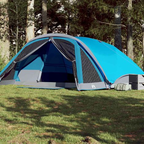 vidaXL Family Tent Cabin 6-Person Blue Waterproof (1/5)