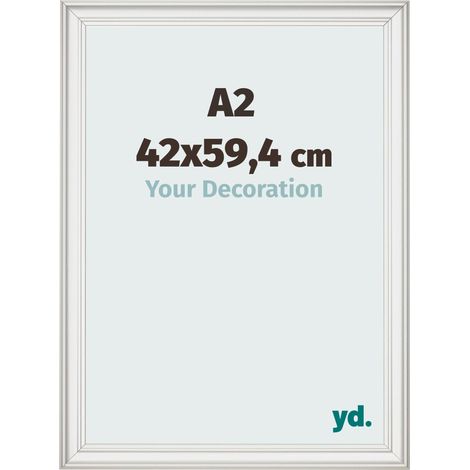 yd. - Cadre photo A2 42x59.4 - Blanc Patine - MDF - Lazio