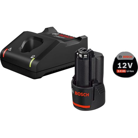 Bosch Akku-Starter-Set GBA 12 Volt / 1x 3,0 Ah + Schnellladegerät GAL 12V-40