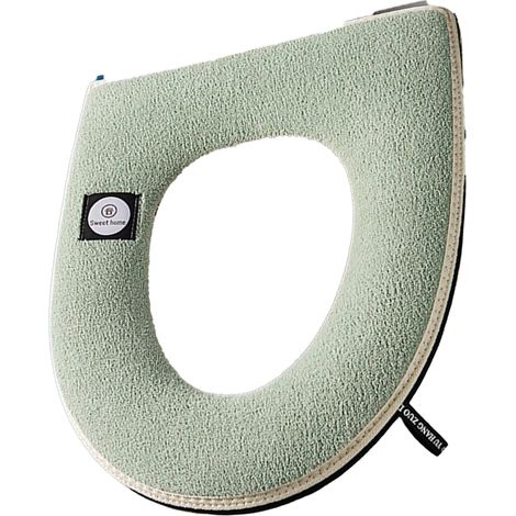 Tapis De Siège De Toilette - En Fibre Acrylique Élastique - Pour Sièges Ronds Et Ovales - 4 Pièces (1/5)