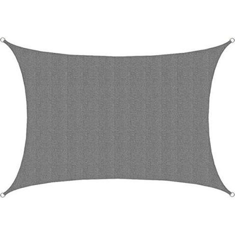 Shade shade UV - 3x4m Rectangular Protection Solar Toile of Garden Balcony Gray (1/5)