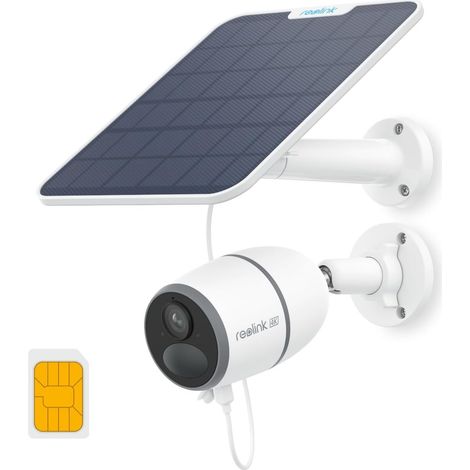4K Caméra Solaire 4G Extérieure avec Carte SIM, Batterie, Détection Personne/Véhicule/Animal, Vision Nocturne, Audio Bidirectionnel, Stockage Local et Cloud, Panneau Solaire (1/5)