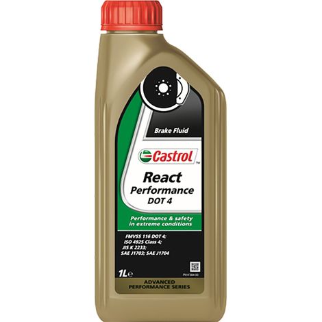 CASTROL React performance dot 4 1L J8 Accessorio Originale Uso Quotidiano Auto (1/2)
