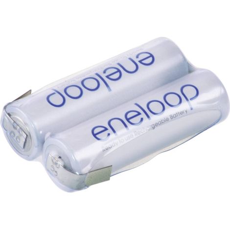 Pack de piles rechargeables 2x LR6 (AA) NiMH Panasonic 133604 2.4 V 1900 mAh (1/2)