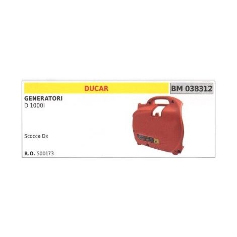 Carcasa derecha DUCAR para generador D 1000i