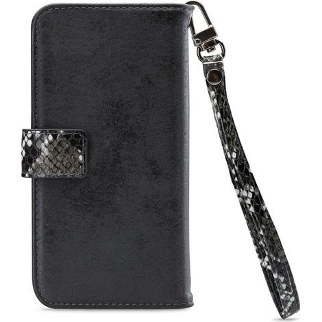 Étui portefeuille amovible pour iPhone 12 Pro Max - Motif tuyaux - Noir - Coque avec rangement cartes (1/5)