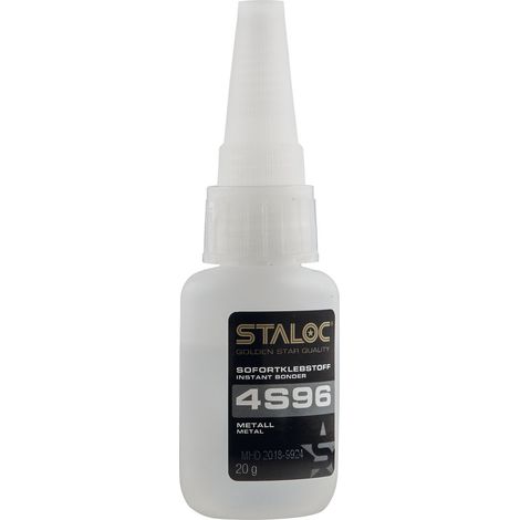STALOC Sofortklebstoff 4S96 Sekundenkleber Metall (Stahl, Edelstahl, Alu, Kupfer) 20 g (1/3)