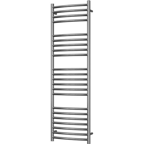 Aston - Stainless Steel Heated Towel Rail - H1400mm x W400mm - Curved