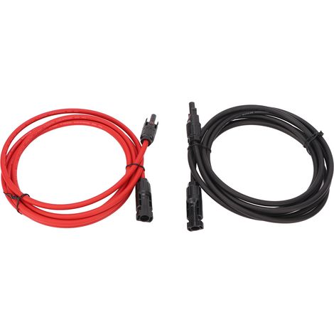 Paar 6mm² Solar-Verlängerungskabel, PPE-isolierter Kupferdraht für Photovoltaikmodule, Adapterstecker, RV/PV-System, 6 m (19,7 Fuß). (1/5)