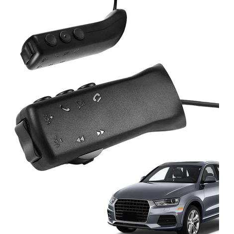 Module de commande au volant  Bouton universel de volant de voiture à 7 touches,Commande latérale intelligente et conception à bascule, adaptateur de commande au volant et bouton de volant