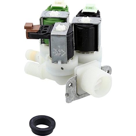Electrovanne 3v pour lave-linge + joint Zanussi 5029703700 (1/3)