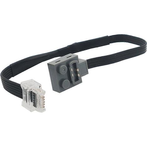 Câble d'extension de conversion Wedo mâle 6 conducteurs vers 4 conducteurs 9686 de 25 cm, compatible avec les accessoires Lego (1/4)