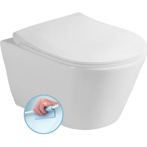 Sapho Avva - WC suspendus, Rimless, blanc 200114 (1/4)