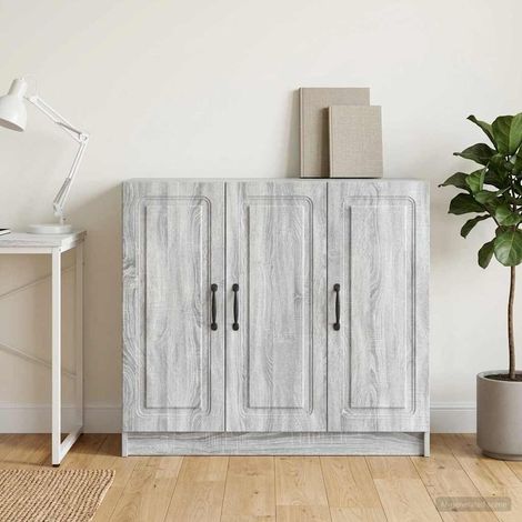 Aparador Gris Sonoma 89 x 34,5 x 77 cm Madera de Ingeniería (1/4)