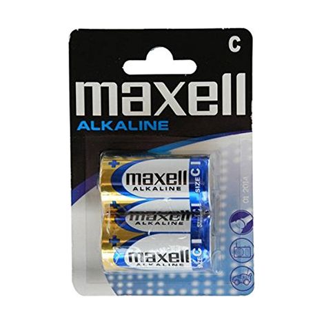 Maxell pile alcaline lr14 c 1,5v blister 2 unités (1/2)