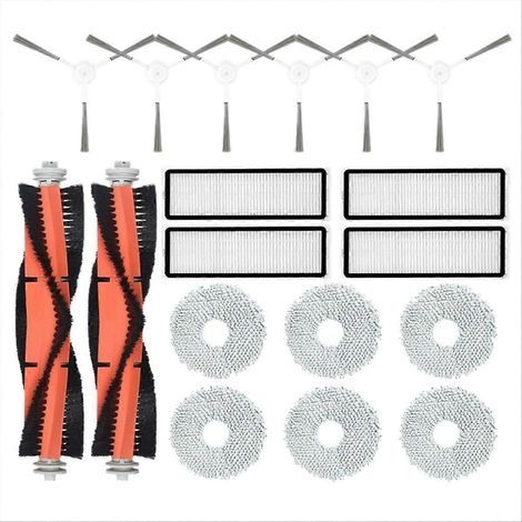 18 pièces pour aspirateur robot Xiaomi S10+ / S10 Plus : brosse principale, filtre HEPA, chiffon de nettoyage, etc. (1/5)