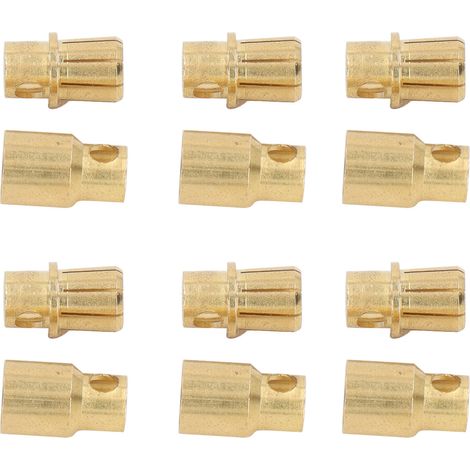30er-Set Steckverbinder 8.0 aus vergoldetem Messing für hochpräzise und sichere Batterieverbindungen (1/5)