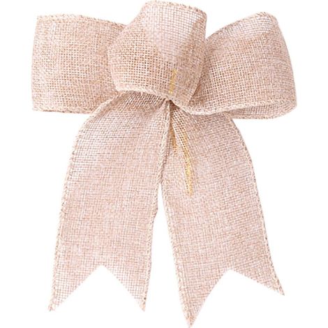 Nœud En Sangle De Jute - Décor Rustique Pour Arbre De Noël Et Couronne - Naturel Gris - 1 Pièce (1/5)