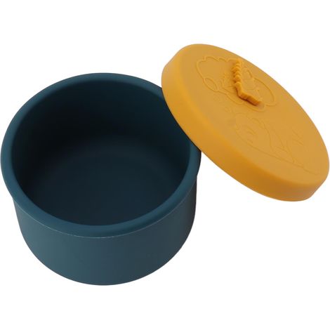 Boîte à lunch en silicone portable, conteneur de conservation alimentaire pour réfrigérateur, hermétique et anti-odeurs, pour étudiants et travailleurs, jaune (1/5)