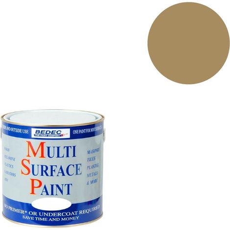 BEDEC MSP MULTI SURFACE PAINT SATIN GOLD 250ML