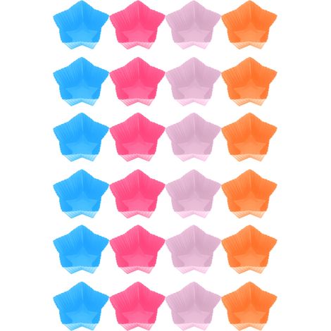 Muffin Cup - Silicona Alimentaria - Resistente al Calor hasta 230 °C - Reutilizable - Para Hornos y Microondas - 12 Unidades (1/5)
