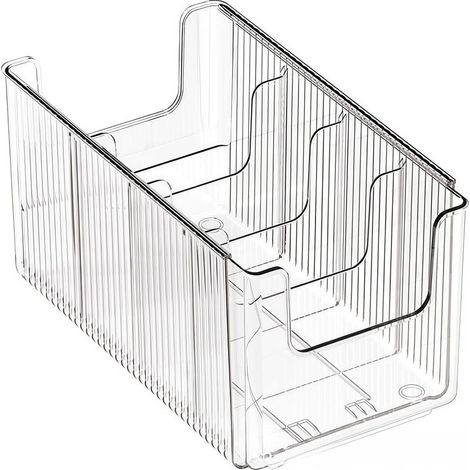 Boîte de Rangement Pliable Transparente – Organisateur de Tiroir Extensible et Ajustable 24,5–43 cm, Séparateur pour Chambre, Cuisine et Ustensiles (1/5)