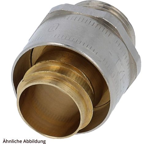 FLEXA FSW 36/45 Metallverschraubung gerade Gewinde PG36x1,588 für Schlauch-Außendurchmesser 45,0mm für Schlauch-Innendurchmesser 38,0mm - 1 Stück (1/3)