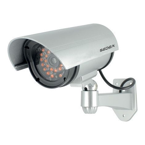 Sedea – Caméra factice à LED infrarouges IP44 – Fonctionne avec 2 piles AA – Support orientable pour installation facile – Dissuasion réaliste