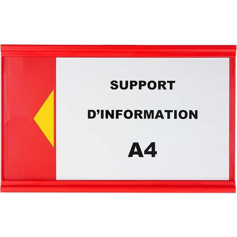 Panneau d'Information A4 Rouge - 2000307