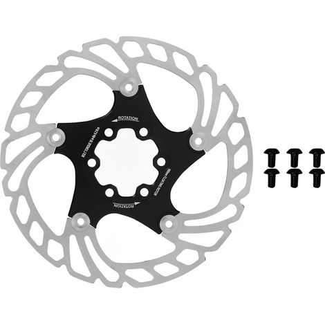 Disque de frein à flottement léger pour vélo de montagne et route, 160mm avec 6 vis, dissipation thermique efficace. (1/5)