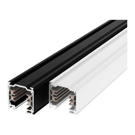 Rail alu noir 230V 16A 3680 W longueur 2000mm pour projecteur 3 allumages TRACK III SURFACE INDIGO (1/3)